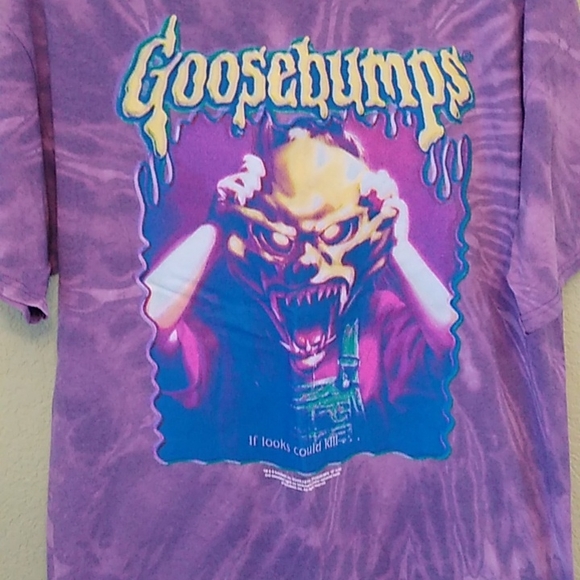 Goosebumps Custom Bleach Tie Dye Shirt - Picture 2 of 7